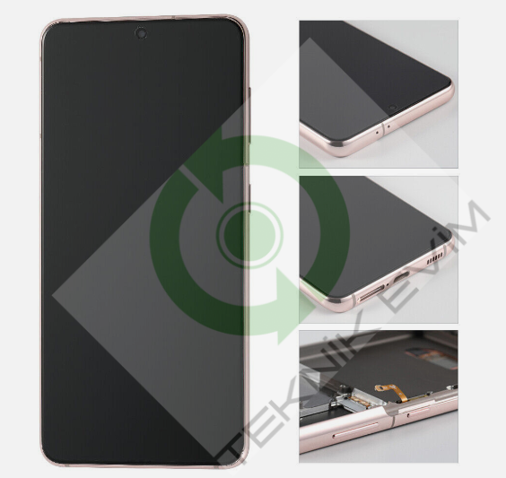 Samsung Galaxy S21 SM-G990F Orjinal Çıtalı Lcd Ekran Dokunmatik Pembe