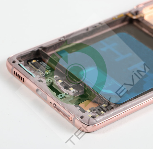 Samsung Galaxy S21 SM-G990F Orjinal Çıtalı Lcd Ekran Dokunmatik Gold