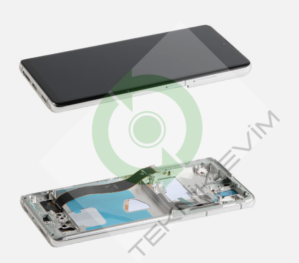 Samsung Galaxy S21 Ultra SM-G998F Orjinal Çıtalı Lcd Ekran Dokunmatik Beyaz