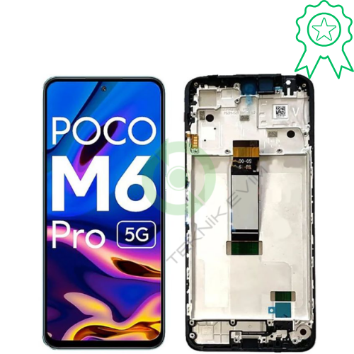 Xiaomi Poco M6 Pro 5G Çıtalı ORJİNAL Lcd Dokunmatik Ekran Siyah