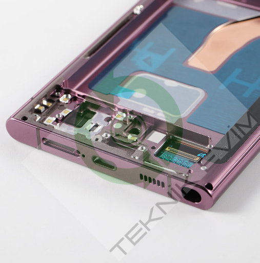 Samsung Galaxy S22 Ultra SM-S908F Orjinal Çıtalı Lcd Ekran Dokunmatik Pembe