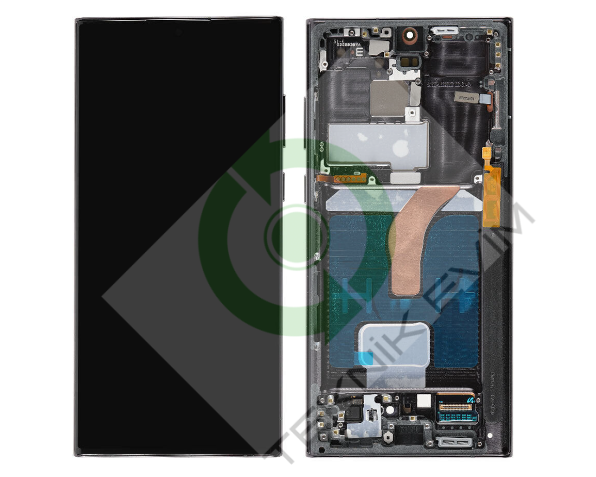 Samsung Galaxy S22 Ultra SM-S908F Çıtalı Lcd Ekran Dokunmatik Siyah