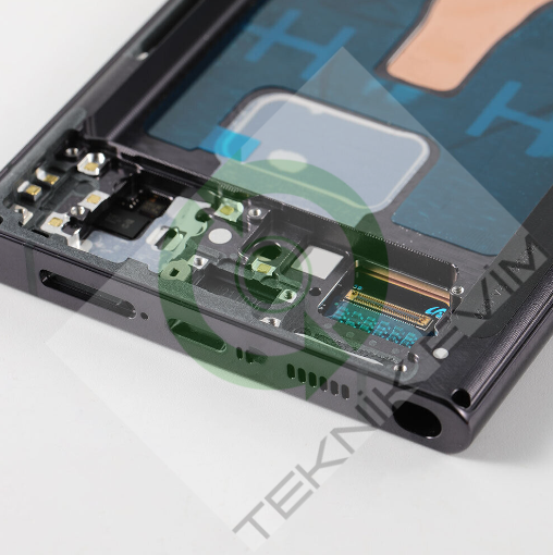 Samsung Galaxy S22 Ultra SM-S908F Çıtalı Lcd Ekran Dokunmatik Siyah