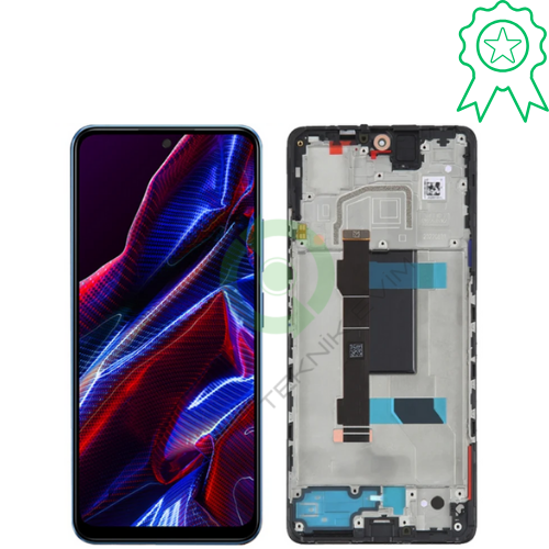 Xiaomi Poco X5 5G Çıtalı ORJİNAL Lcd Dokunmatik Ekran Siyah 22101320G,22101320I