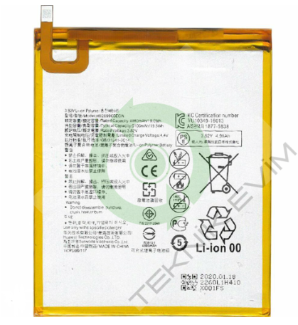 Huawei Matepad T10S AGS3-L09 Batarya Pil