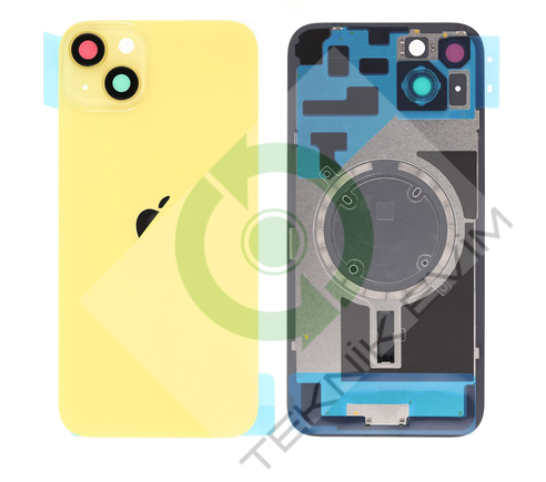 Apple İphone 14 Çıtalı Arka Kapak + Nfc Sarı
