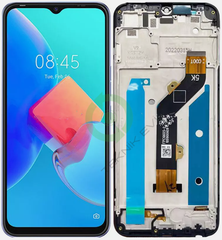 Tecno Spark 8C Çıtalı Lcd Dokunmatik Ekran KG5k,KG5j,kg5g
