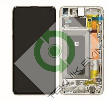 Samsung Galaxy S10E SM-G970F Orjinal Çıtalı Lcd Ekran Dokunmatik Beyaz