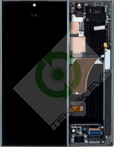 Samsung Galaxy S23 Ultra SM-G918F Orjinal Çıtalı Lcd Ekran Dokunmatik Yeşil