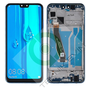 Huawei Y9 2019 Çıtalı Lcd Ekran Dokunmatik Mavi