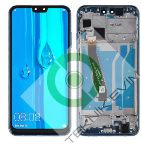 Huawei Y9 2019 Orjinal Çıtalı Lcd Ekran Dokunmatik Mavi