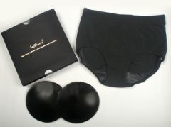 SOFTLEAVES B200 BLACK YUVARLAK ŞEKİLLİ SİLİKONLU POPO ARTTIRICI KÜLOT