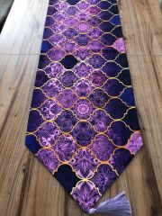 MOR MOROCCAN DESENLİ RUNNER & LİLA SUPLA