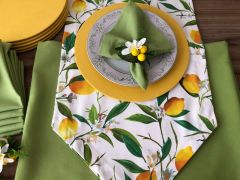 SOFRA SUNUM TAM SET LİMON DESENLİ