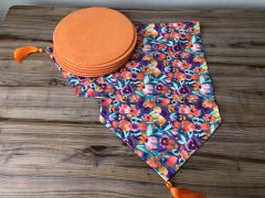 ÇİÇEK KARNAVALI DESENLİ RUNNER & SUPLA