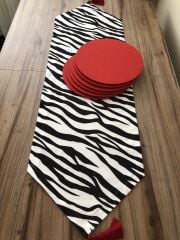 ZEBRA DESENLİ RUNNER & SUPLA