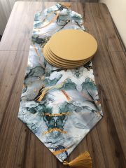 MERMER GOLD DESENLİ RUNNER & SUPLA