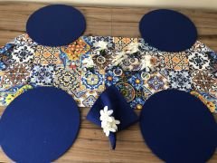 SOFRA SUNUM SETİ MAJOLİKA DESENLİ TAKIM