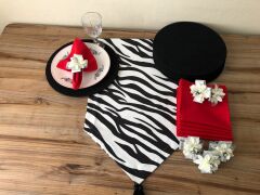 SOFRA SUNUM SETİ ZEBRA DESENLİ