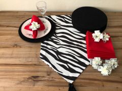 SOFRA SUNUM SETİ ZEBRA DESENLİ