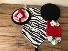 SOFRA SUNUM SETİ ZEBRA DESENLİ