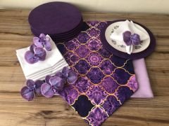 SOFRA SUNUM SETİ MOR MOROCCAN DESEN