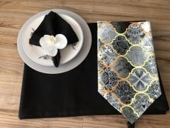 SOFRA SUNUM SETİ GRİ MOROCCAN DESEN