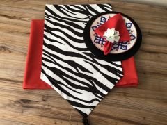 SOFRA SUNUM SETİ ZEBRA DESENLİ