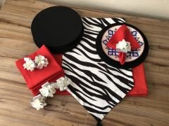 SOFRA SUNUM SETİ ZEBRA DESENLİ