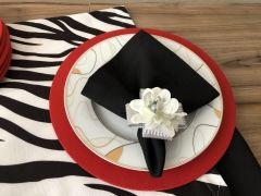 SOFRA SUNUM SETİ ZEBRA DESENLİ
