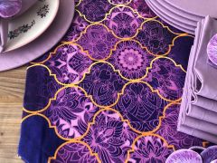 SOFRA SUNUM SETİ MOR MOROCCAN DESENLİ