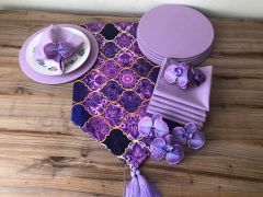SOFRA SUNUM SETİ MOR MOROCCAN DESENLİ