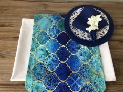 SOFRA SUNUM SETİ MAVİ MOROCCAN DESENLİ
