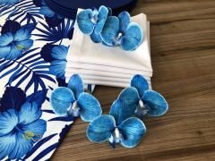 BLUE FLOWER PATTERNED TABLE PRESENTATION SET