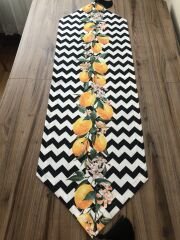 LEMON PATTERNED RUNNER ON ZIGZAG