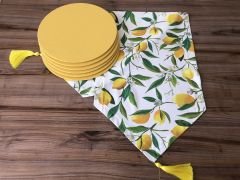 LEMON PATTERNED RUNNER & SUPLA