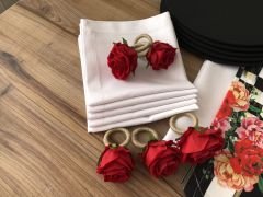 SOFRA SUNUM TAM SET DAMA GÜL DESENLİ