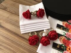 SOFRA SUNUM TAM SET GÜL DESENLİ