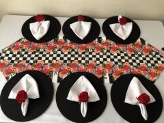 SOFRA SUNUM TAM SET GÜL DESENLİ