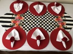 SOFRA SUNUM TAM SET GÜL DESENLİ