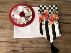 SOFRA SUNUM TAM SET GÜL DESENLİ