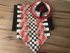 SOFRA SUNUM TAM SET GÜL DESENLİ