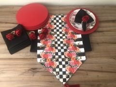 SOFRA SUNUM TAM SET GÜL DESENLİ
