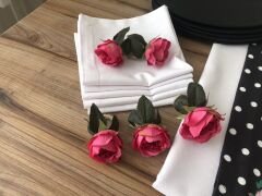 SOFRA SUNUM TAM SET PEMBE ÇİÇEK DESENLİ