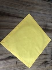 SARI KUMAŞ PEÇETE (6 ADET)  (40X40 CM)