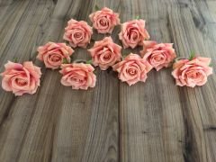 PASTEL PEMBE GÜL PEÇETE YÜZÜĞÜ (10 ADET)
