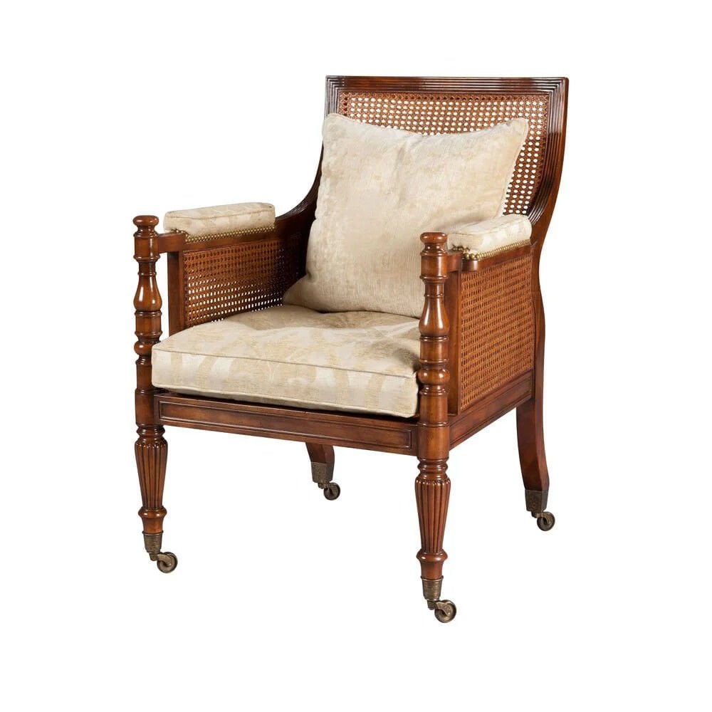 REGENCY LIBRARY BERGÈRE ACCENT CHAIR