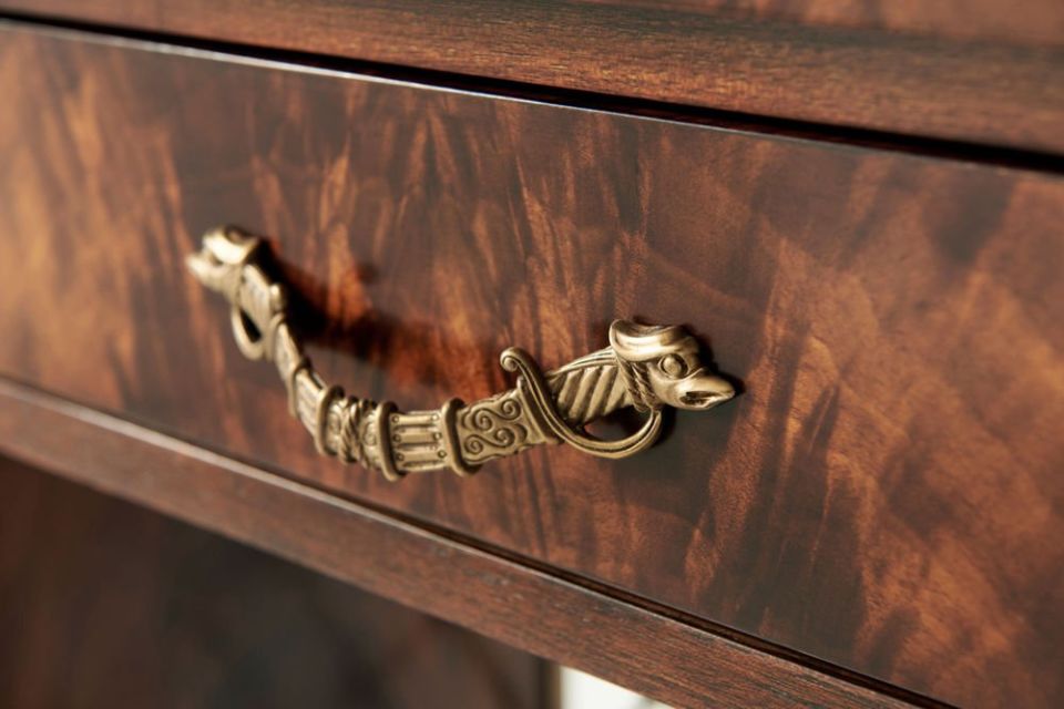 TRELLISES AND SABRES CONSOLE TABLE