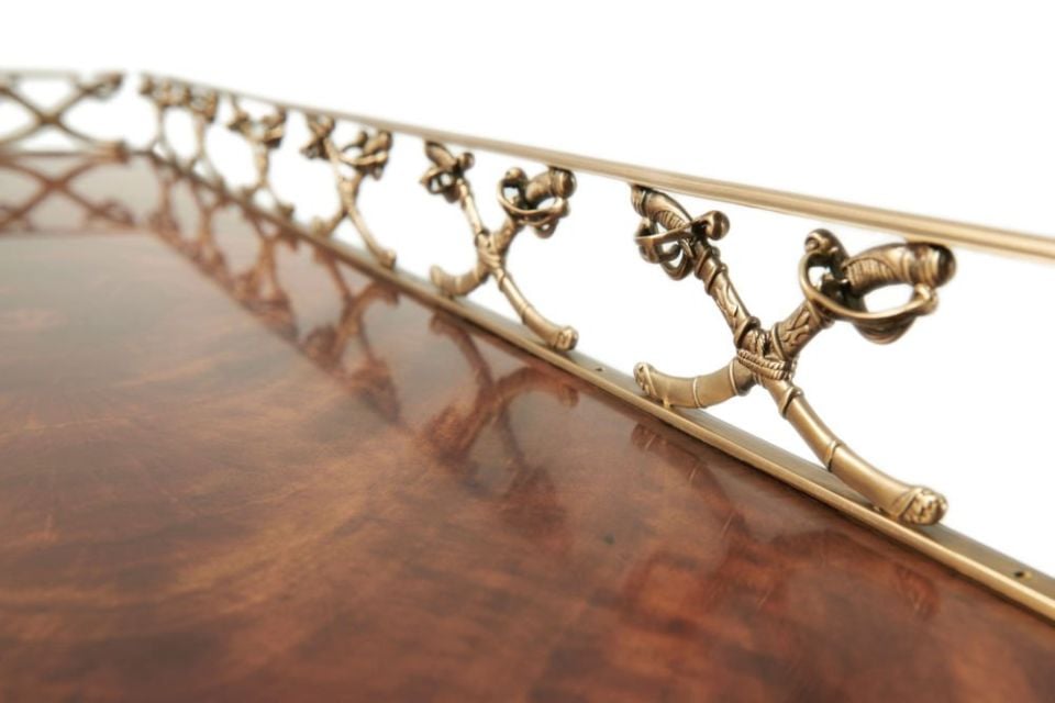 TRELLISES AND SABRES CONSOLE TABLE