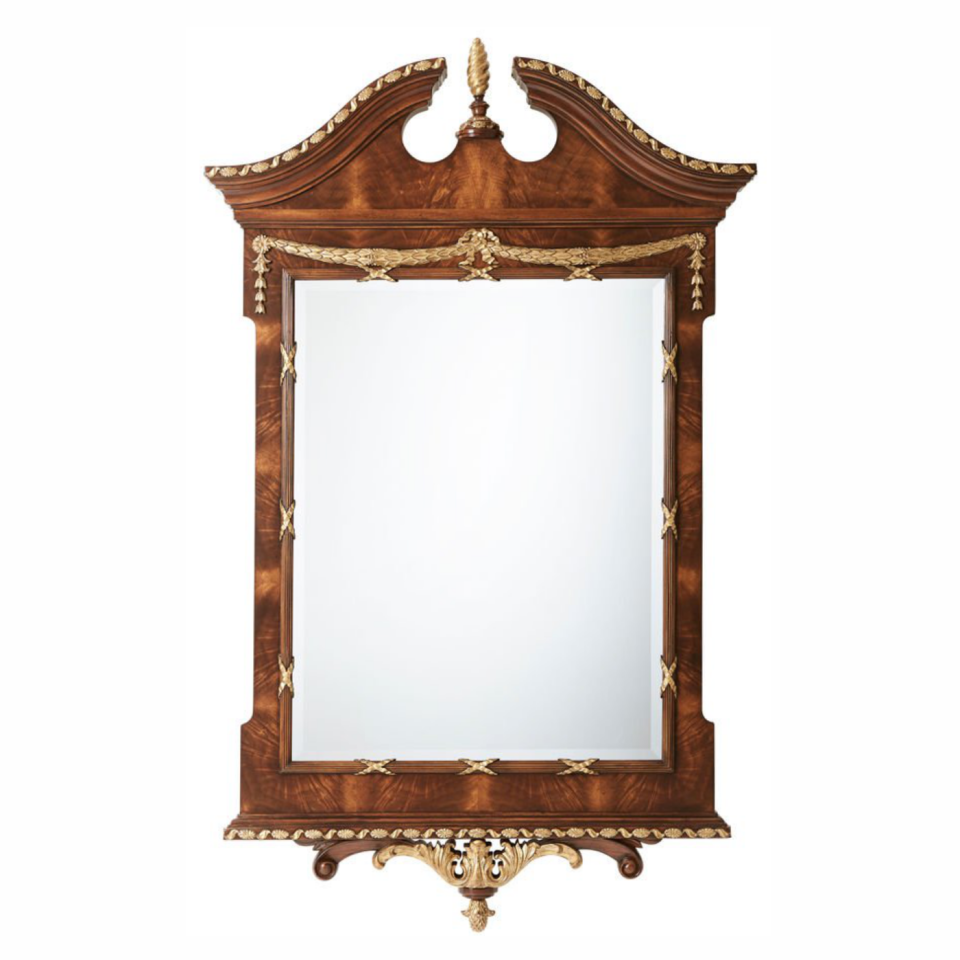 THE INDIA SILK BEDROOM WALL MIRROR